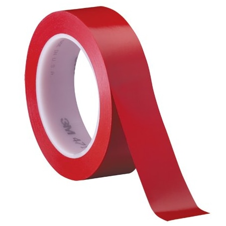 3M 1'' x 36 yds. Red 3M 471 Vinyl Tape, 36PK BUY00023339